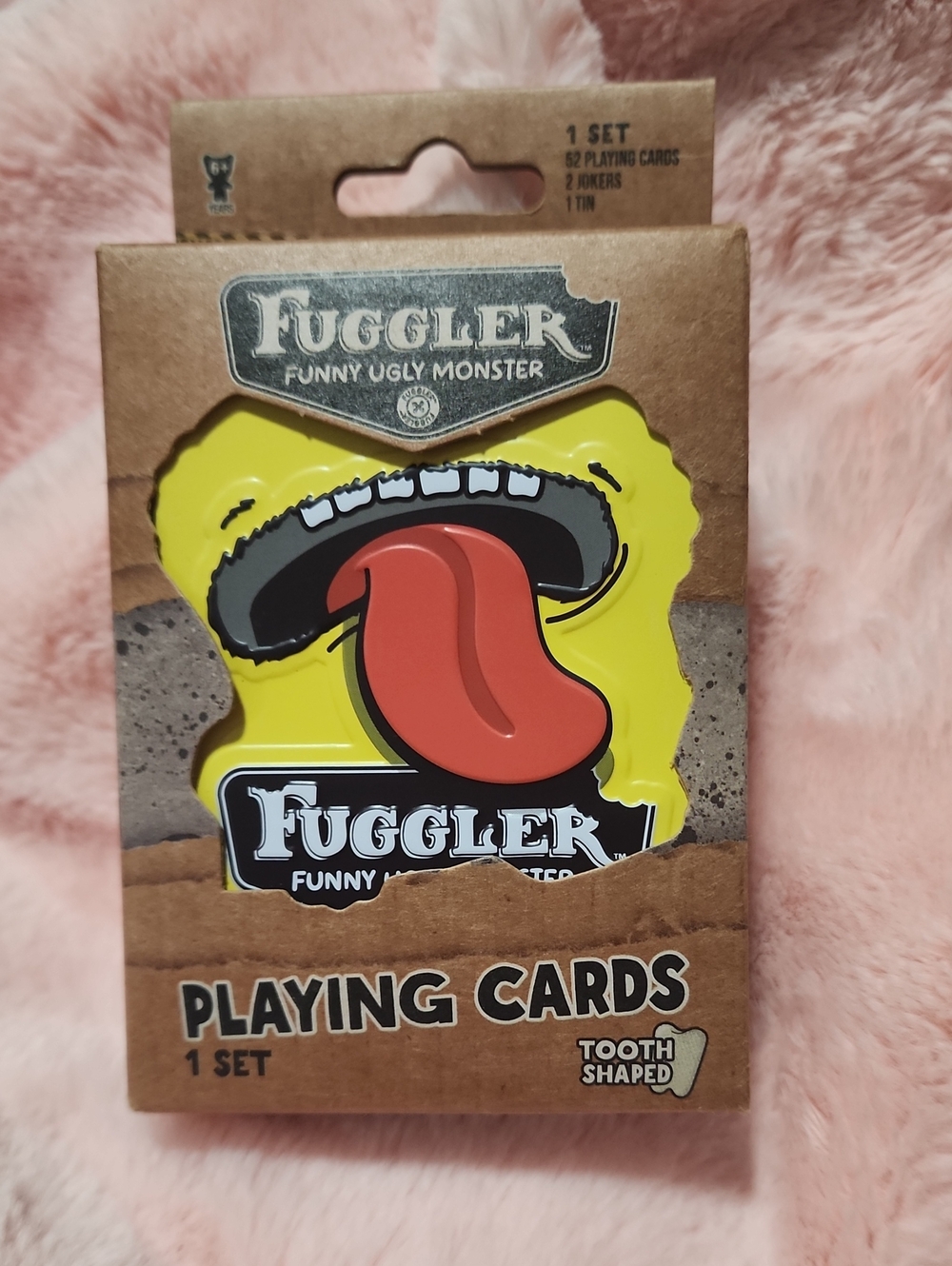Fuggler Yellow Tooth-Shaped Playing Card Tin